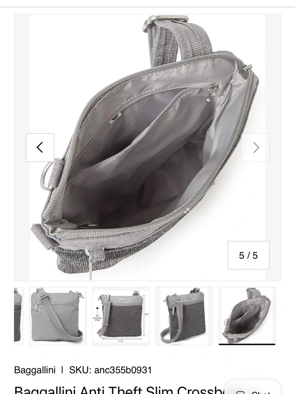 Baggallini compact crossbody